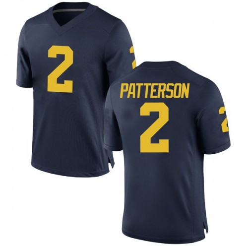 Shea Patterson Michigan Wolverines Men's NCAA #2 Navy Game Brand Jordan College Stitched Football Jersey RAG7054HL